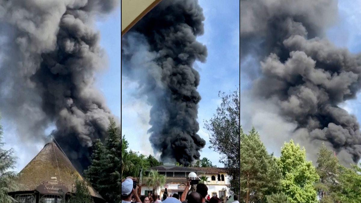 V největším zábavním parku v Německu hořelo